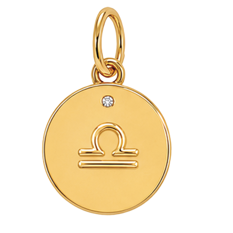 Gold Horoscope Medallion (Charm Builder)