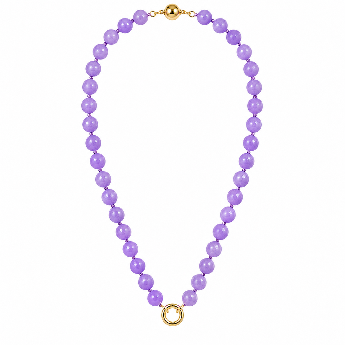 Agate Round Stone Chain