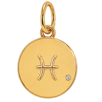 Gold Horoscope Medallion (Charm Builder)