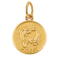 Gold Horoscope Medallion