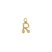 Gemstone Gold Initials