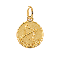 Gold Horoscope Medallion