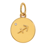 Gold Horoscope Medallion (Charm Builder)