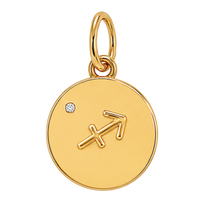Gold Horoscope Medallion (Charm Builder)