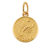 Gold Horoscope Medallion