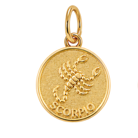 Gold Horoscope Medallion