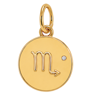 Gold Horoscope Medallion (Charm Builder)