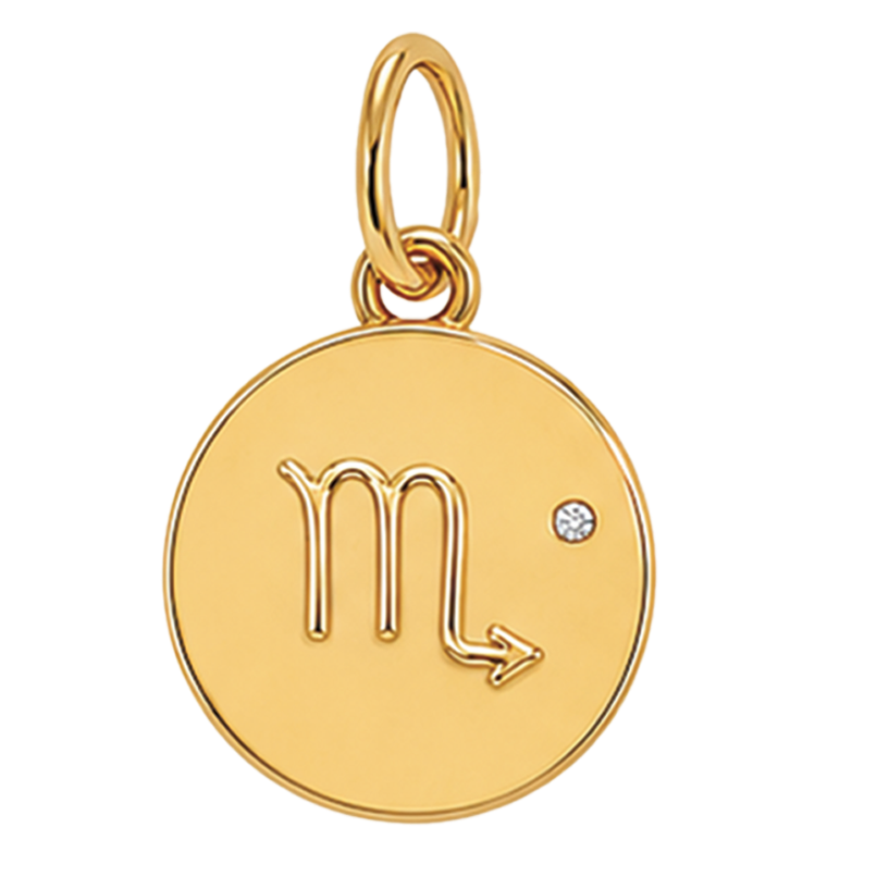 Gold Horoscope Medallion (Charm Builder)