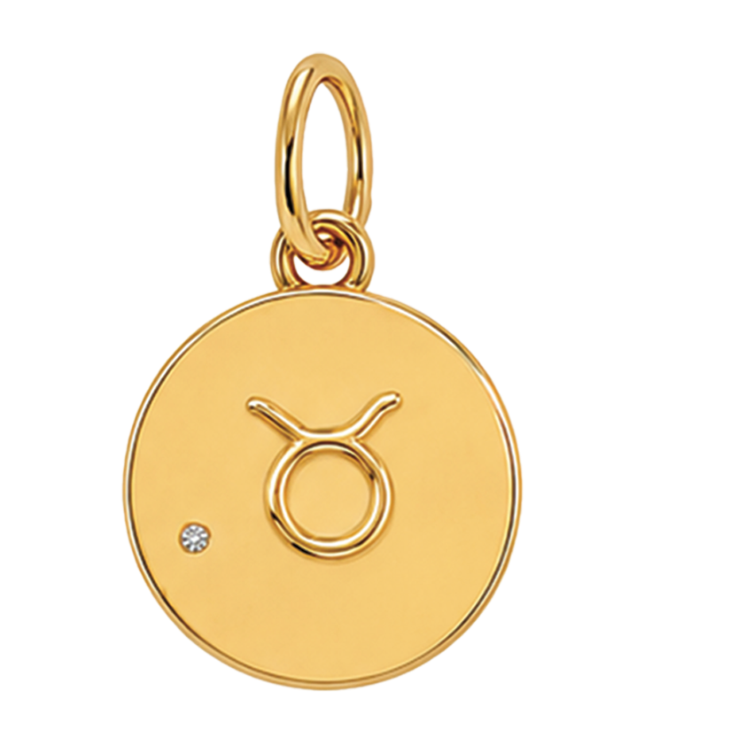 Gold Horoscope Medallion (Charm Builder)