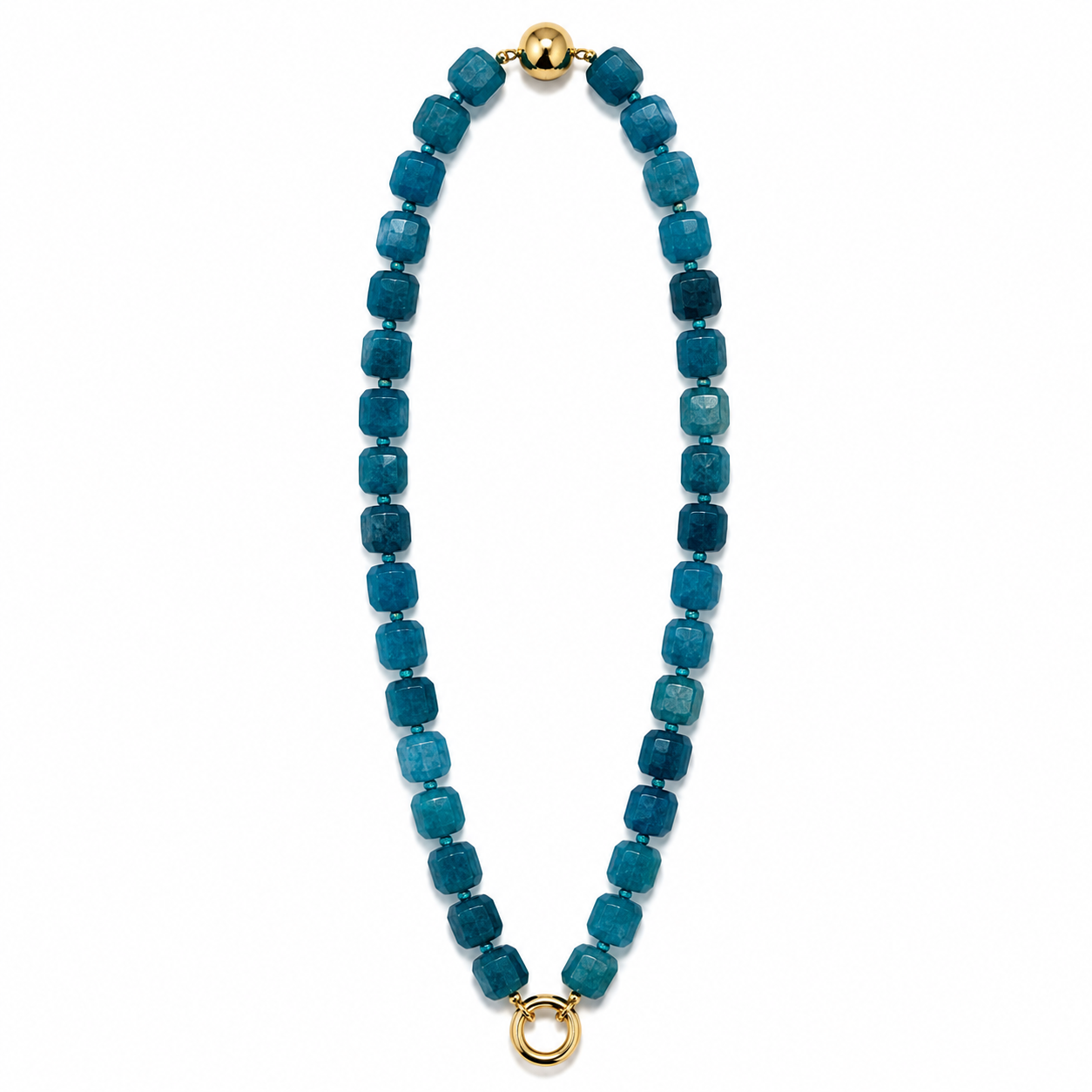 Agate Cubbed Stone Chain