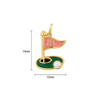 18th Hole Golf Charm