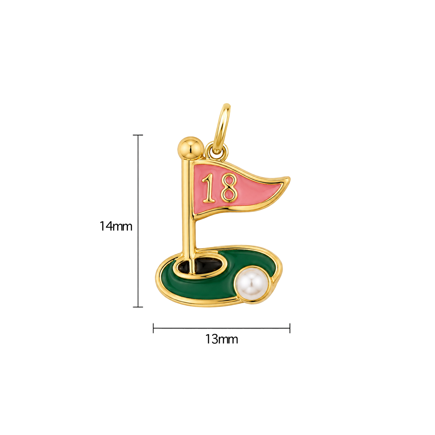18th Hole Golf Charm