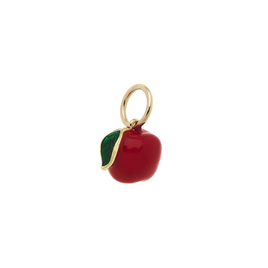 Apple Enamel Charm