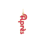 Après Enamel Script Charm in Red