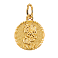 Gold Horoscope Medallion