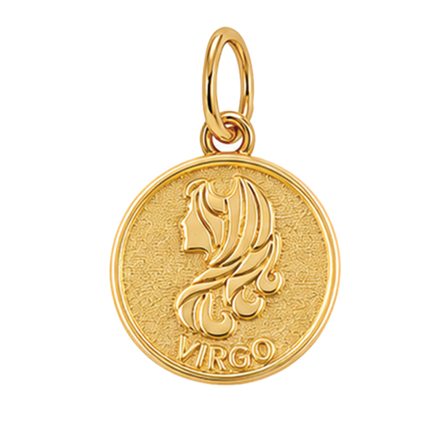 Gold Horoscope Medallion