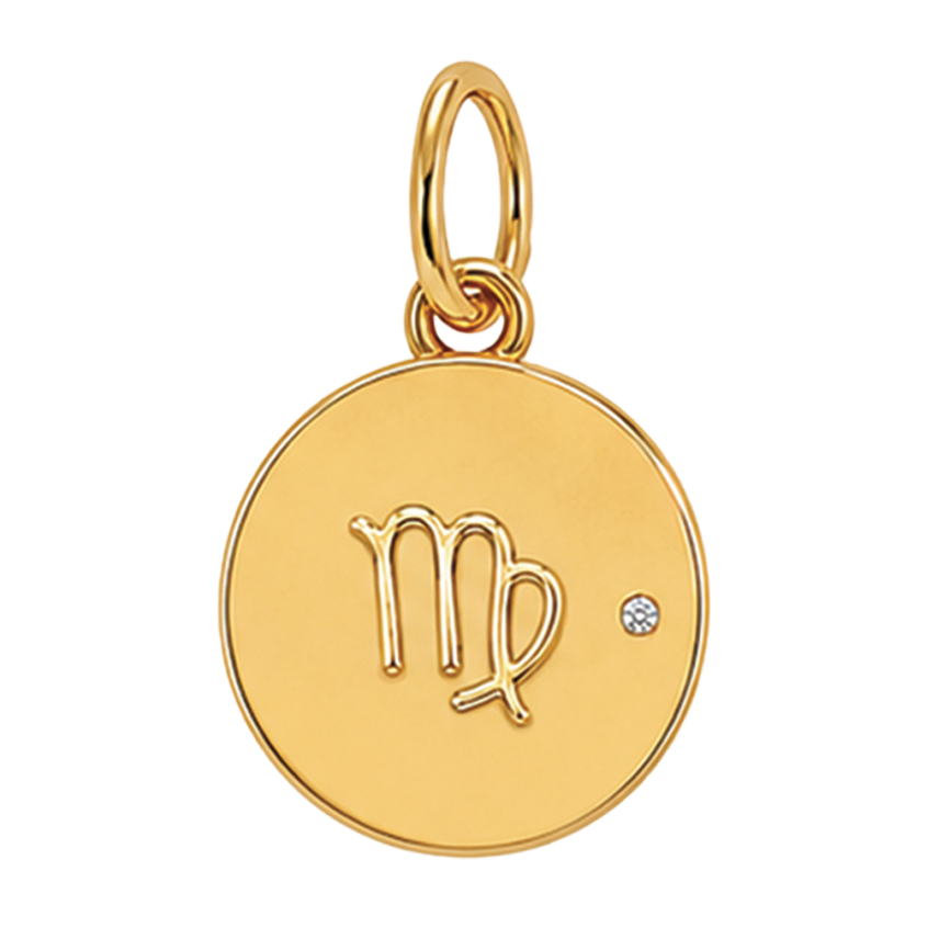 Gold Horoscope Medallion (Charm Builder)