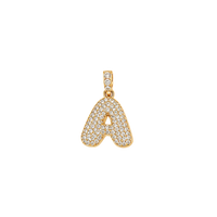 Pave Gold Initials