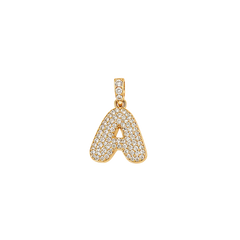 Pave Gold Initials