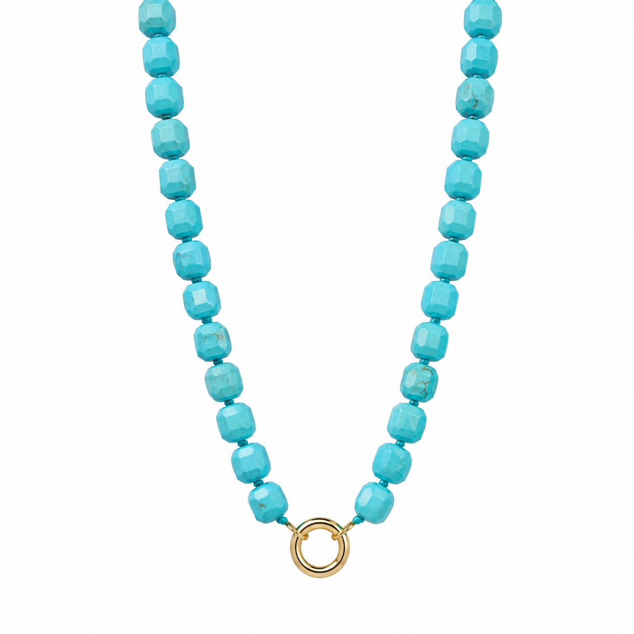Turquoise Howlite Stone Chain (Charm Builder)