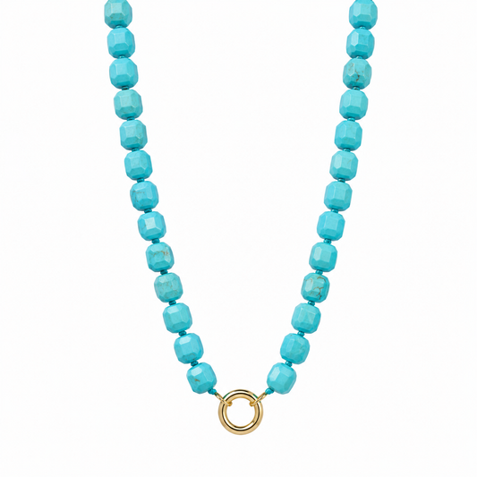 Turquoise Howlite Stone Chain (Charm Builder)