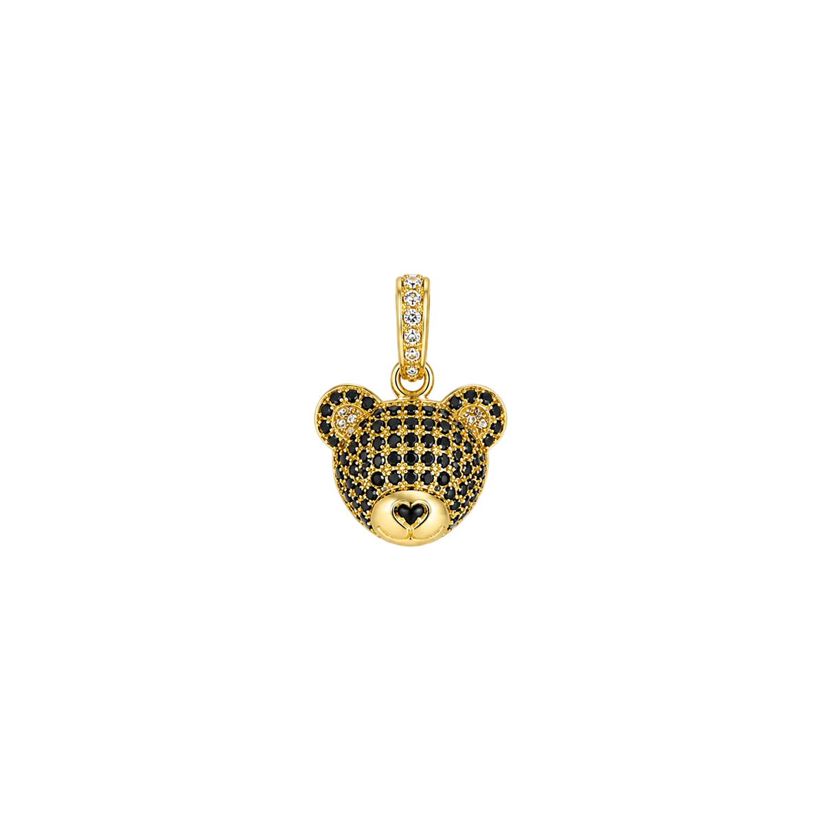 Pave Teddy Bear Face