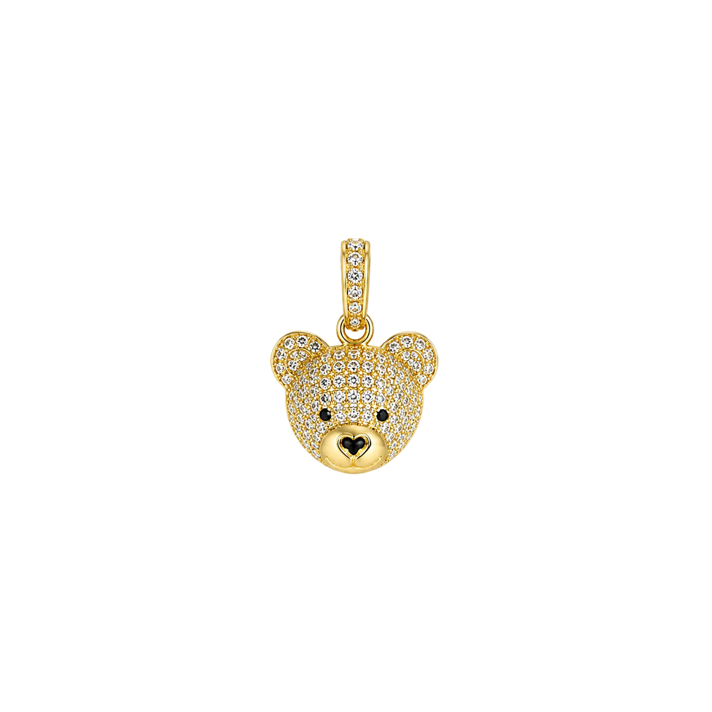 Pave Teddy Bear Face