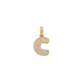 Pave Gold Initials