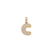 Pave Gold Initials