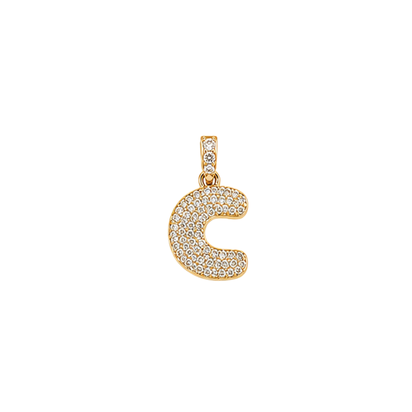 Pave Gold Initials