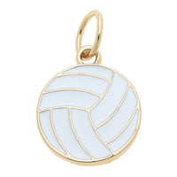 Volleyball Enamel Charm