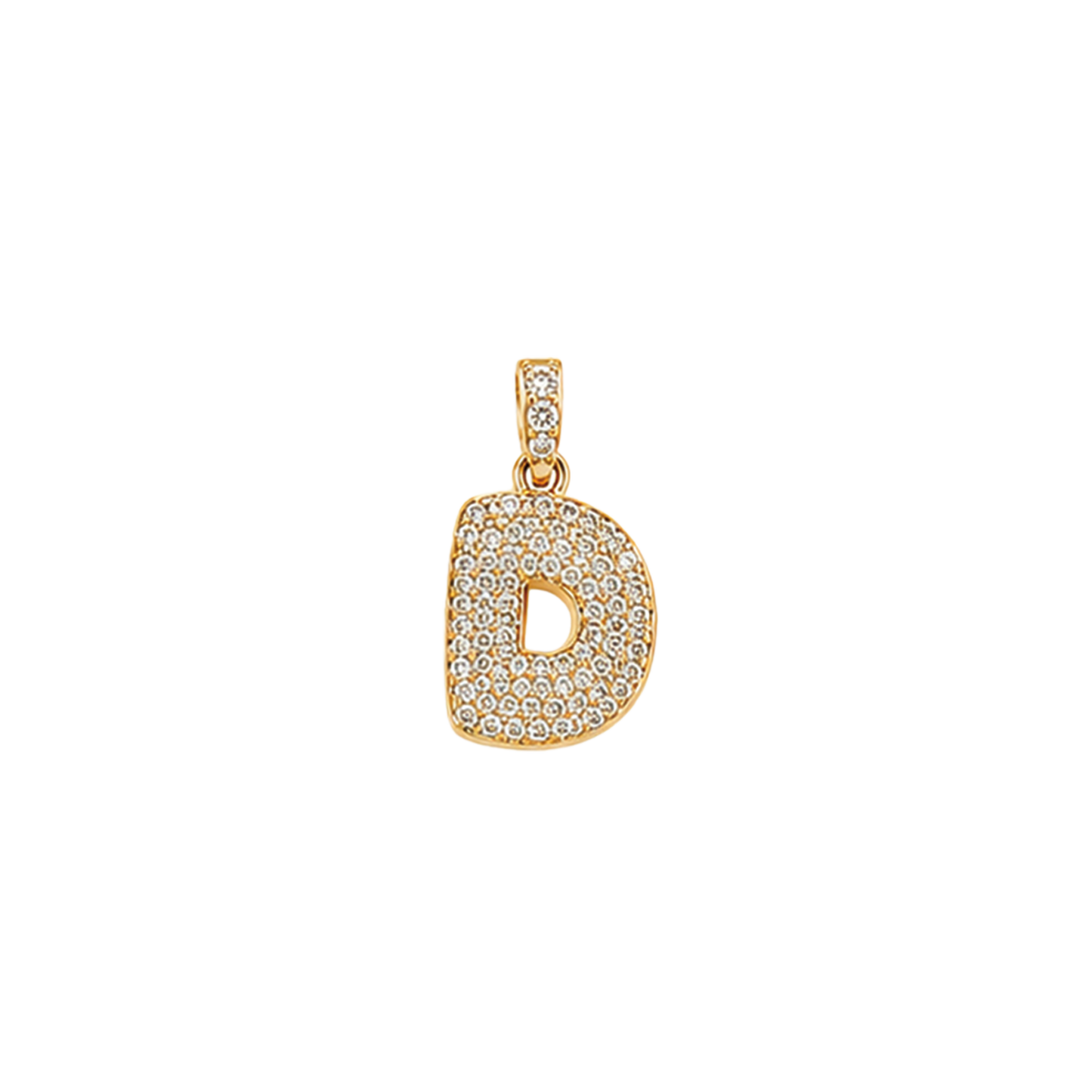 Pave Gold Initials