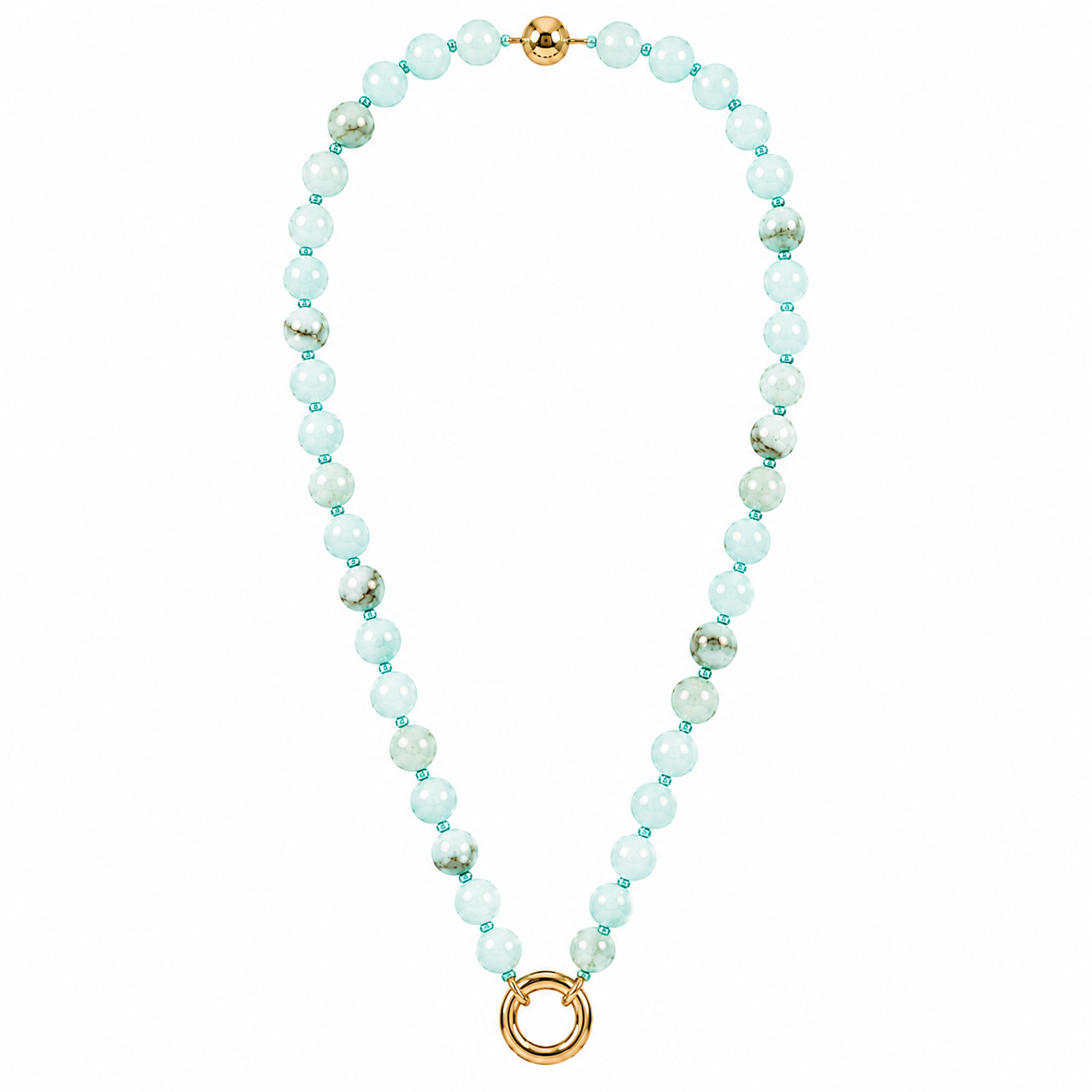 Agate Round Stone Chain