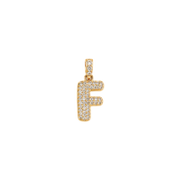Pave Gold Initials