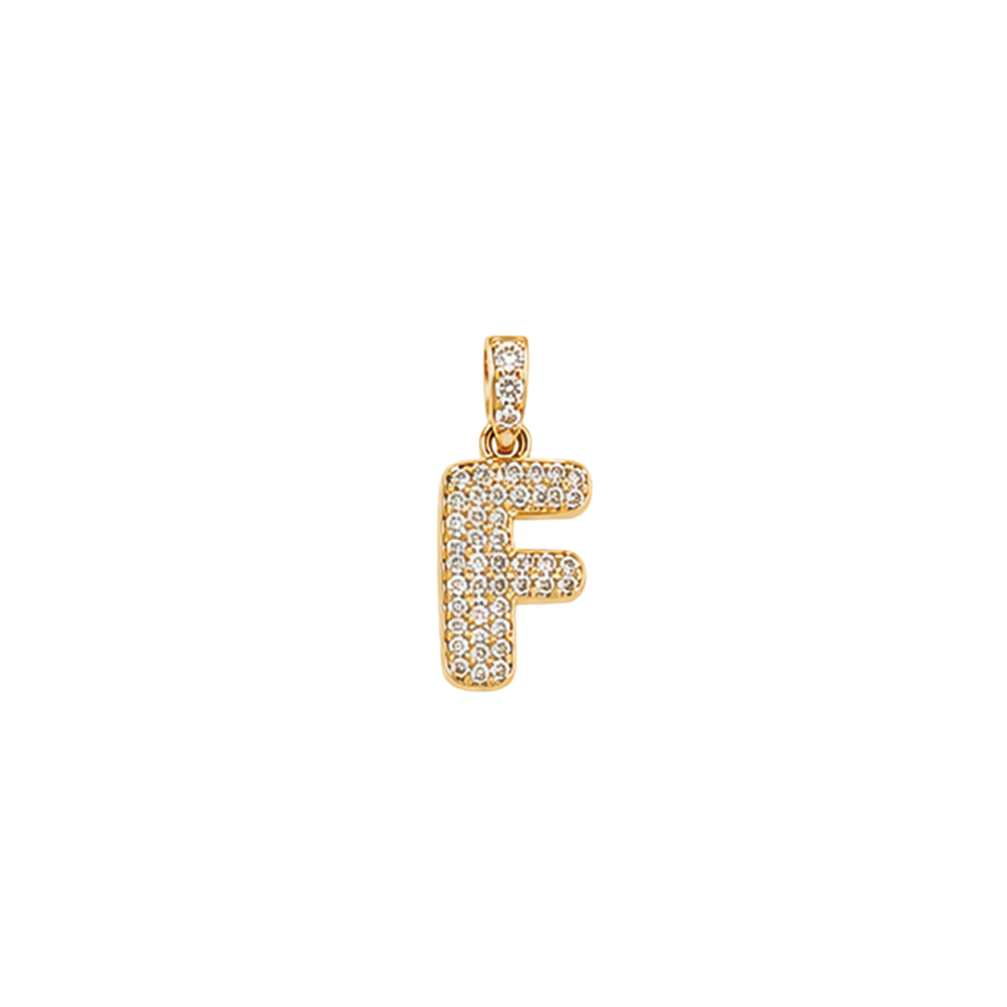 Pave Gold Initials