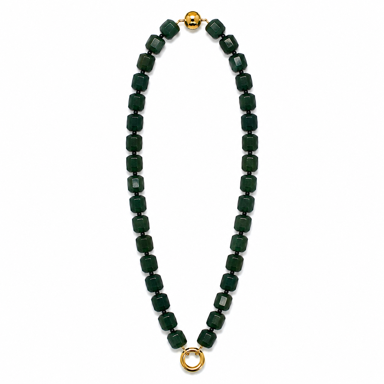 Agate Cubbed Stone Chain