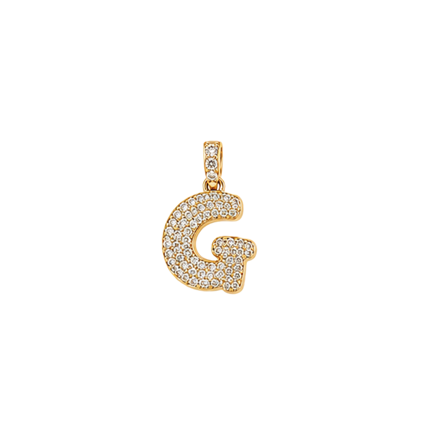 Pave Gold Initials
