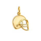 Gold Football Helmet Charm
