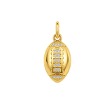Gold Football Charm
