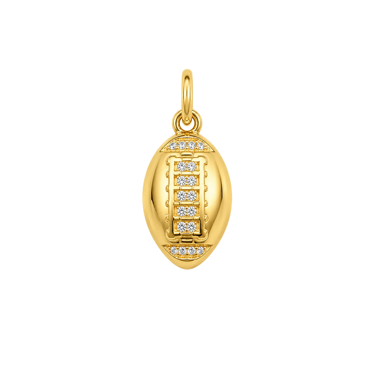 Gold Football Charm
