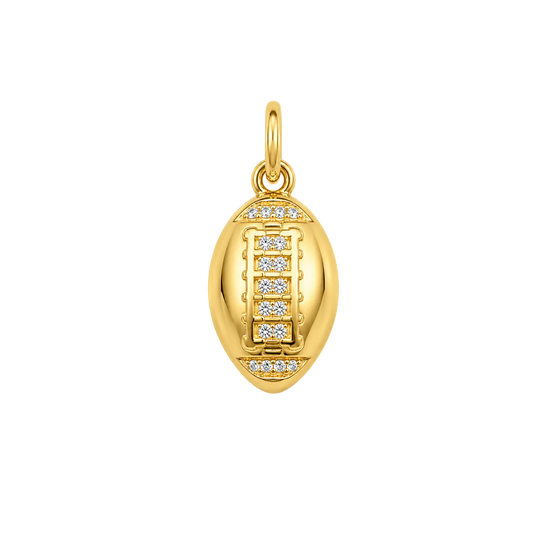 Gold Football Charm