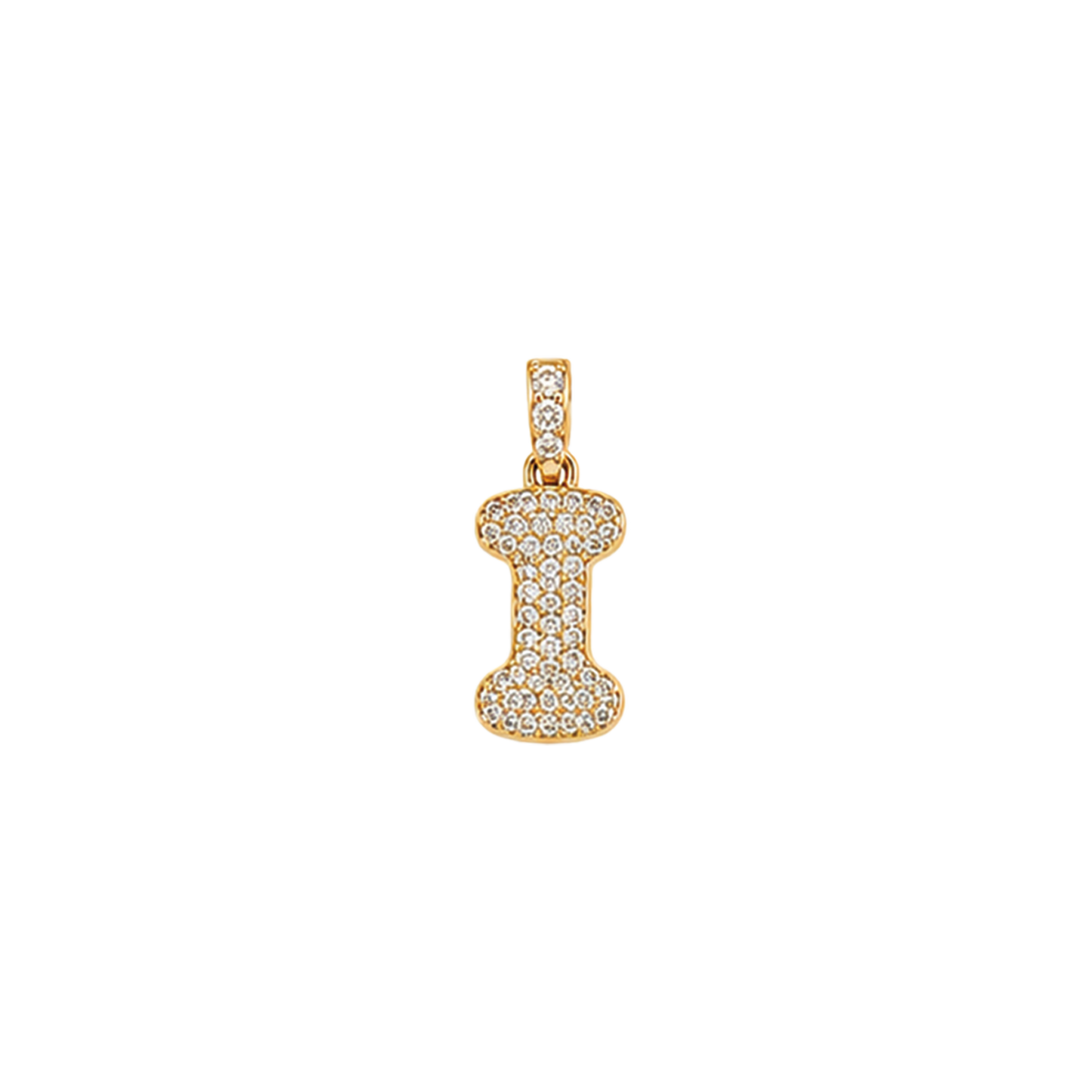 Pave Gold Initials