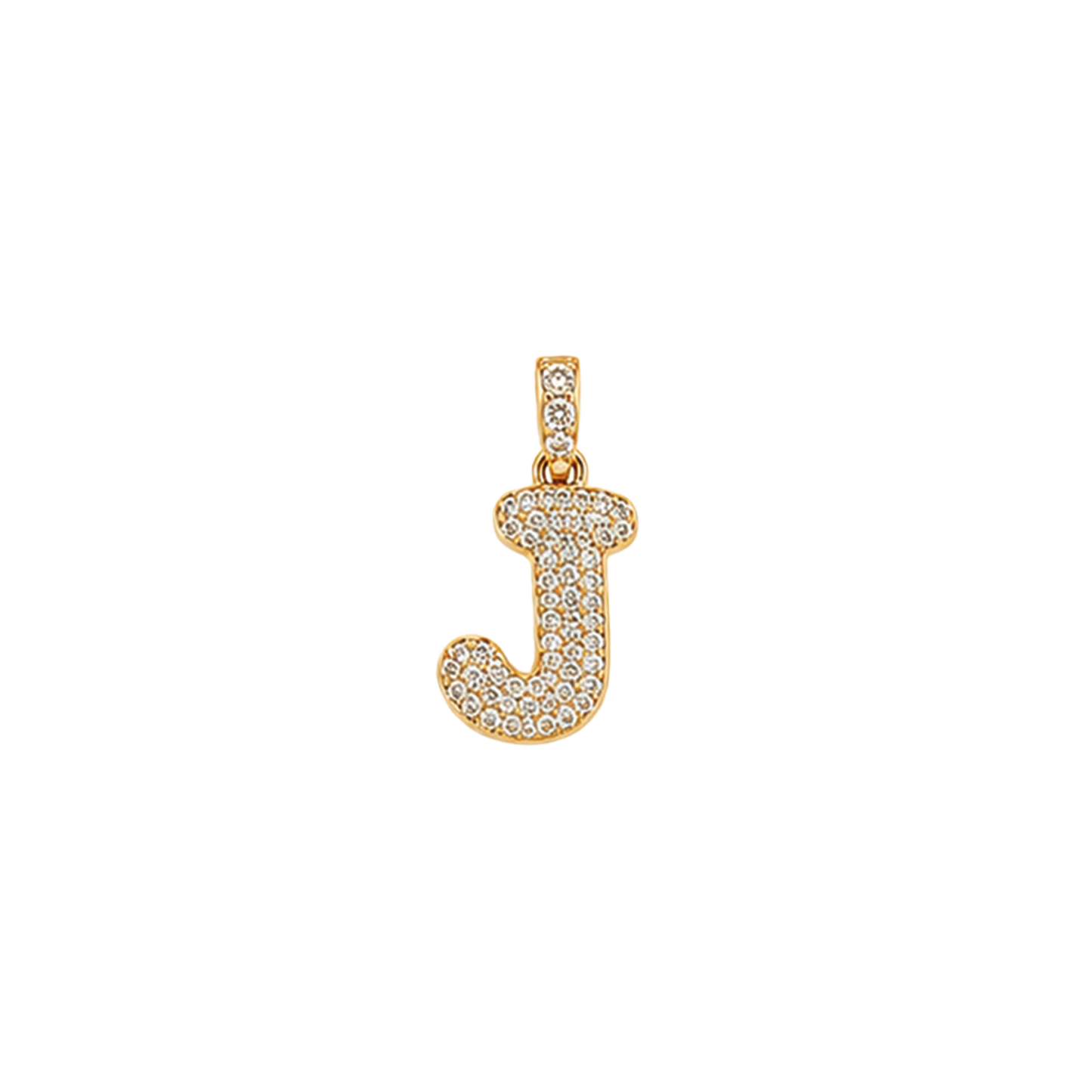 Pave Gold Initials