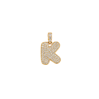 Pave Gold Initials