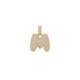 Pave Gold Initials