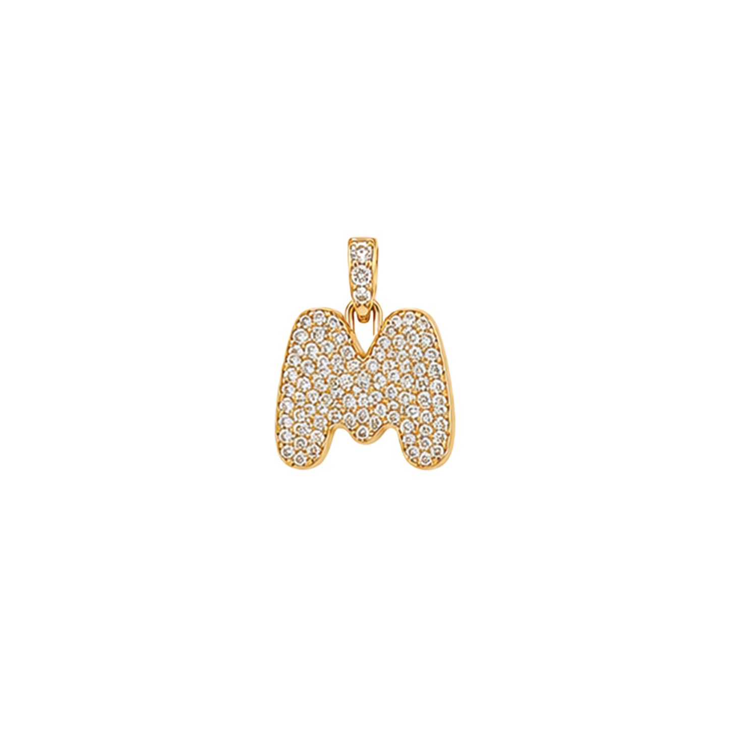 Pave Gold Initials