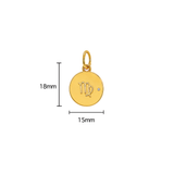 Gold Horoscope Medallion