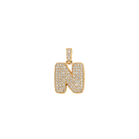 Pave Gold Initials
