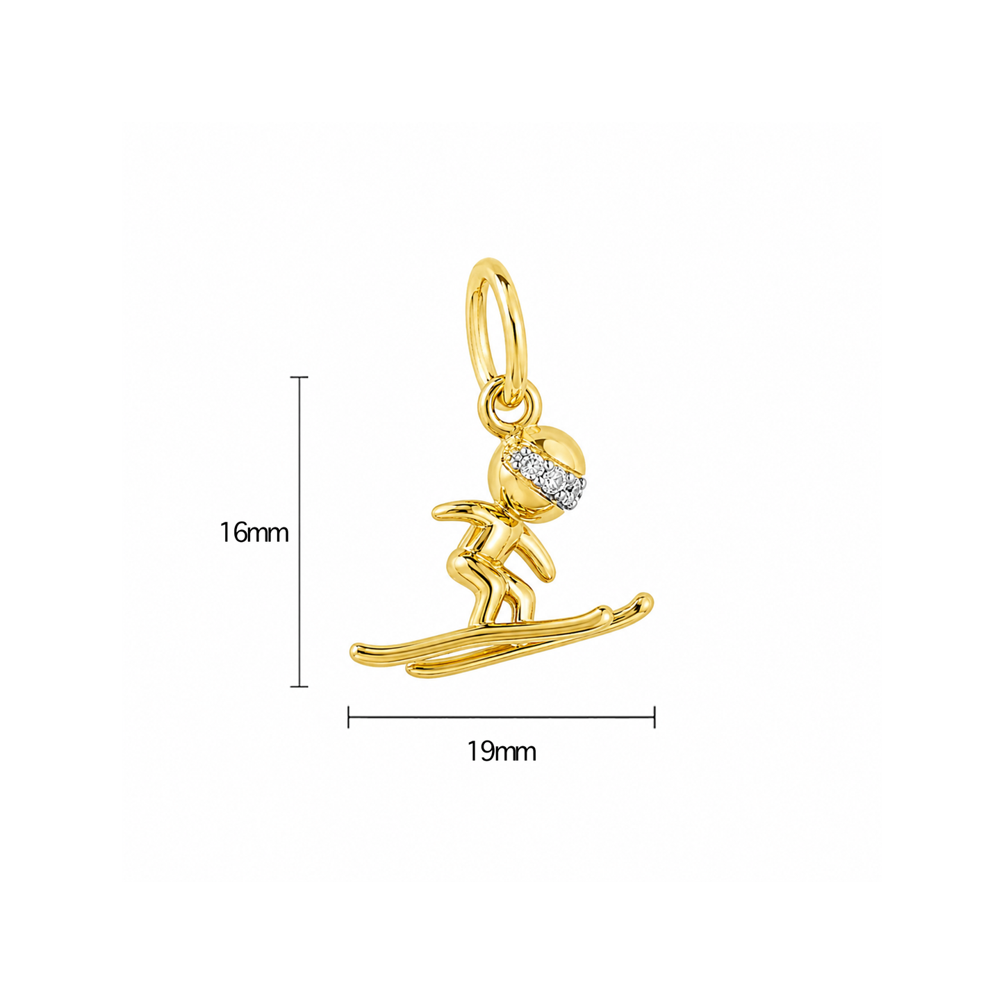 Skier Charm