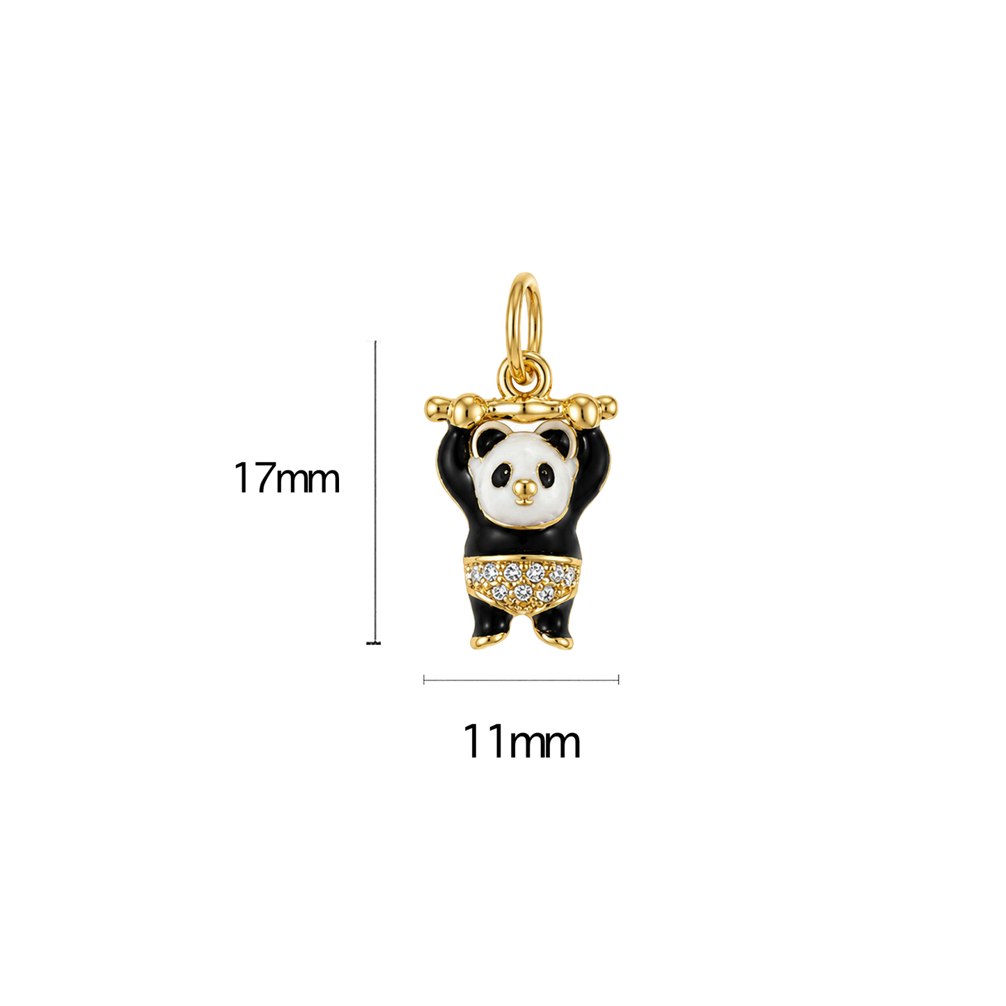 Mini Enamel Panda